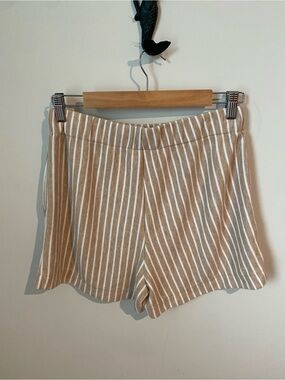 Tuckernuck Beige and White Striped Shorts